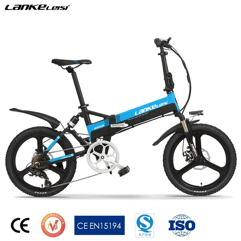 Waterproof Folding 20 Inch Electric Bike L G Battery Intelligent Control Systeem