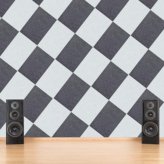 48 Basic Colors Wall Decoration Acoustic Panels Soundproof High Density