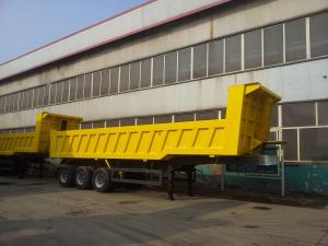  Sinotruk Howo 40-60t Semi Dump Trailer With Side Guard And Electrical Opening Top Cover Manufactures
