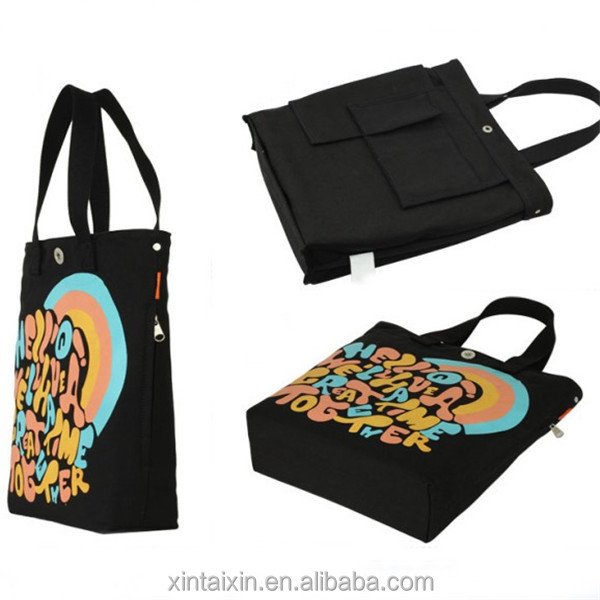 hot selling customize 14 OZ 12 OZ canvas tote cross-border cotton shopping bag reusable women handbags school bag for kids