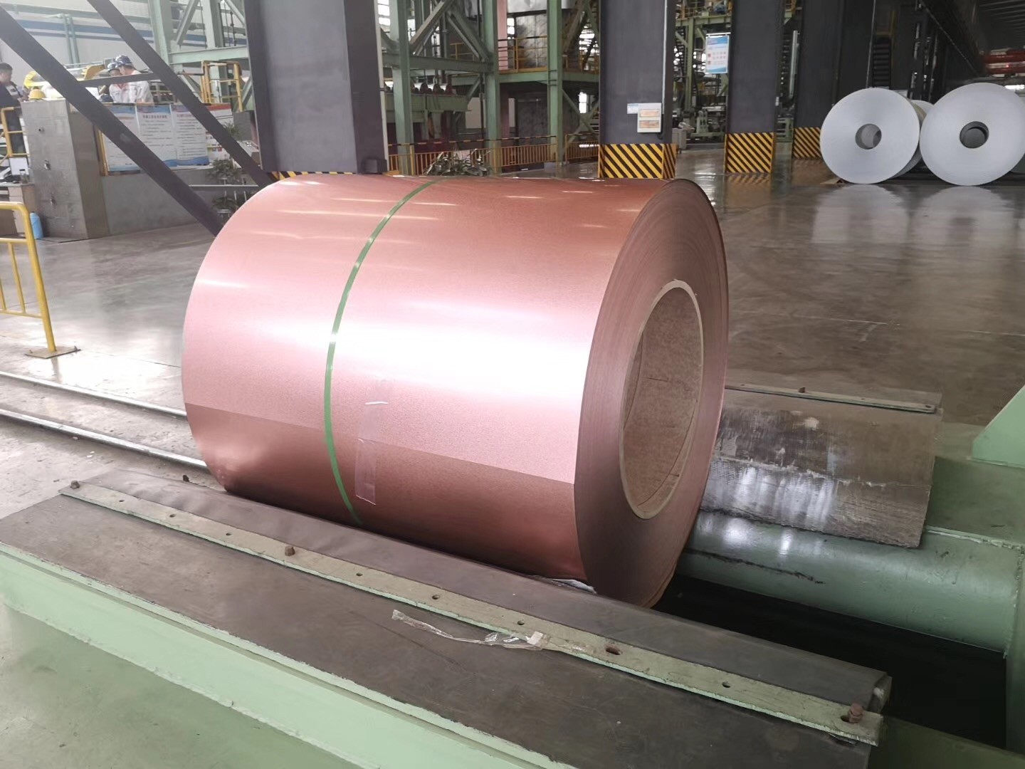 Green Color AFP Aluzinc Steel for Stone Coated Metal Tiles Regular Spangle 55% Aluzinc Steel Coil Regular width 1M