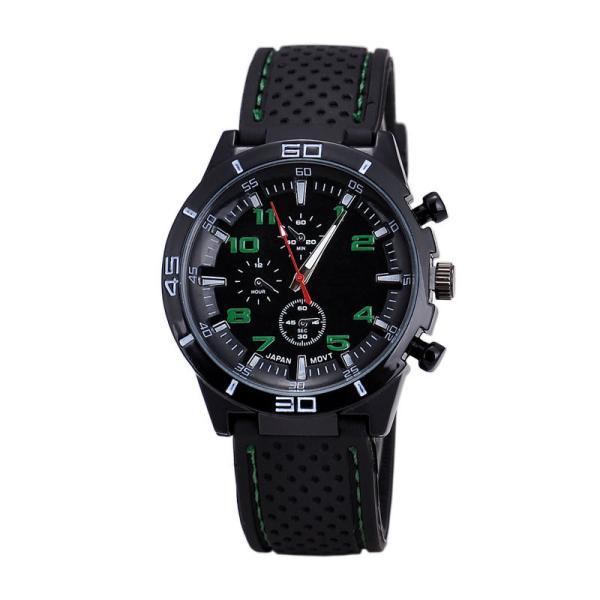 Men's Stainless Steel Caseback Watches ,Men Sports Silicon Watch Wrist Watch