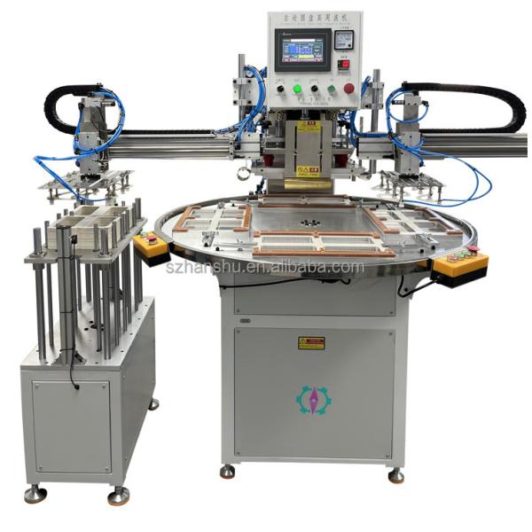 Quality New 220V Radio Frequency Auto-Rotary Round Disc Table PVC PET Blister Packaging Machine With Horizontal Move Card Loading System for sale