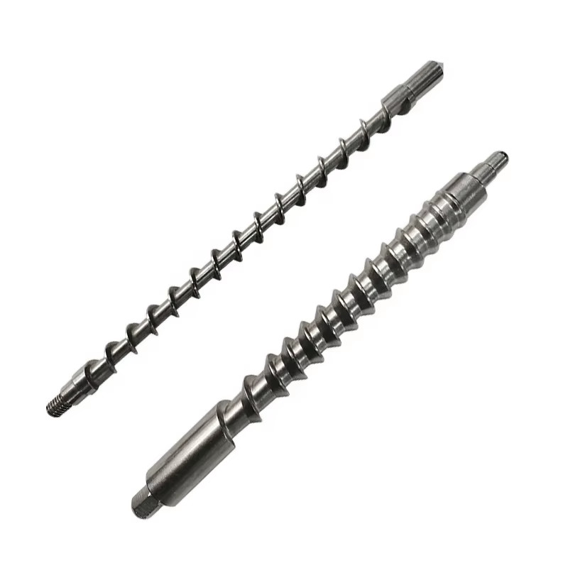 2025 Custom Auger Stainless Steel Feedscrew Factory Barrel Worm Harden Steel Feed Screw