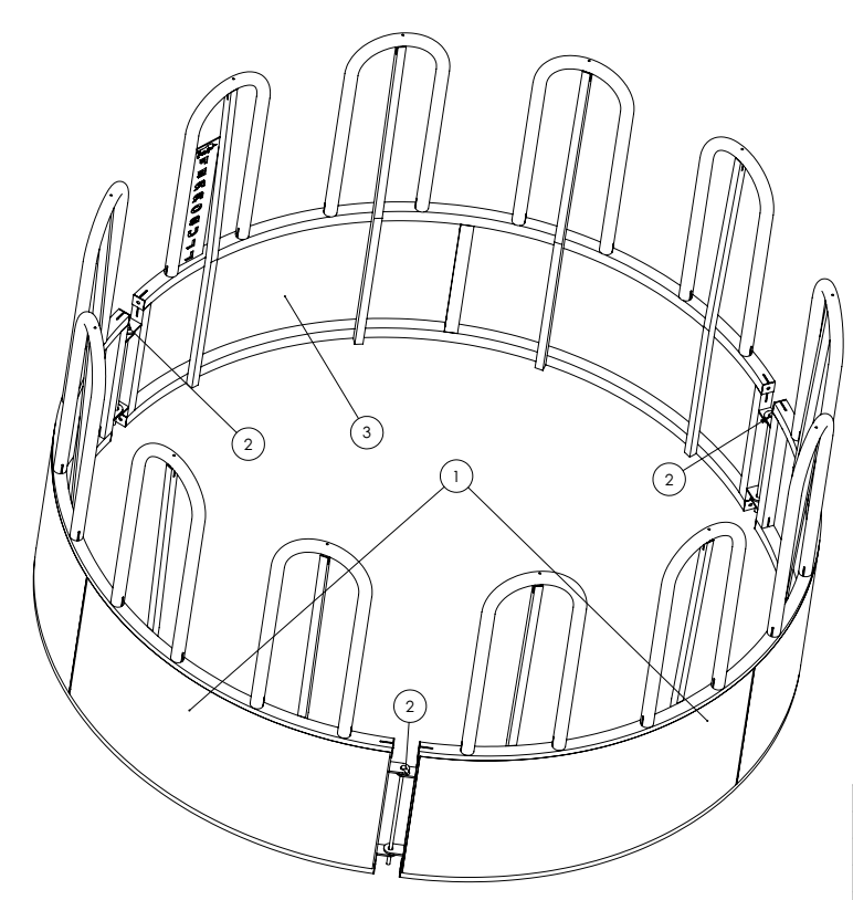 Hot Dipped Galvanized Steel Sheep Fence Panel  Round Bale Feeder