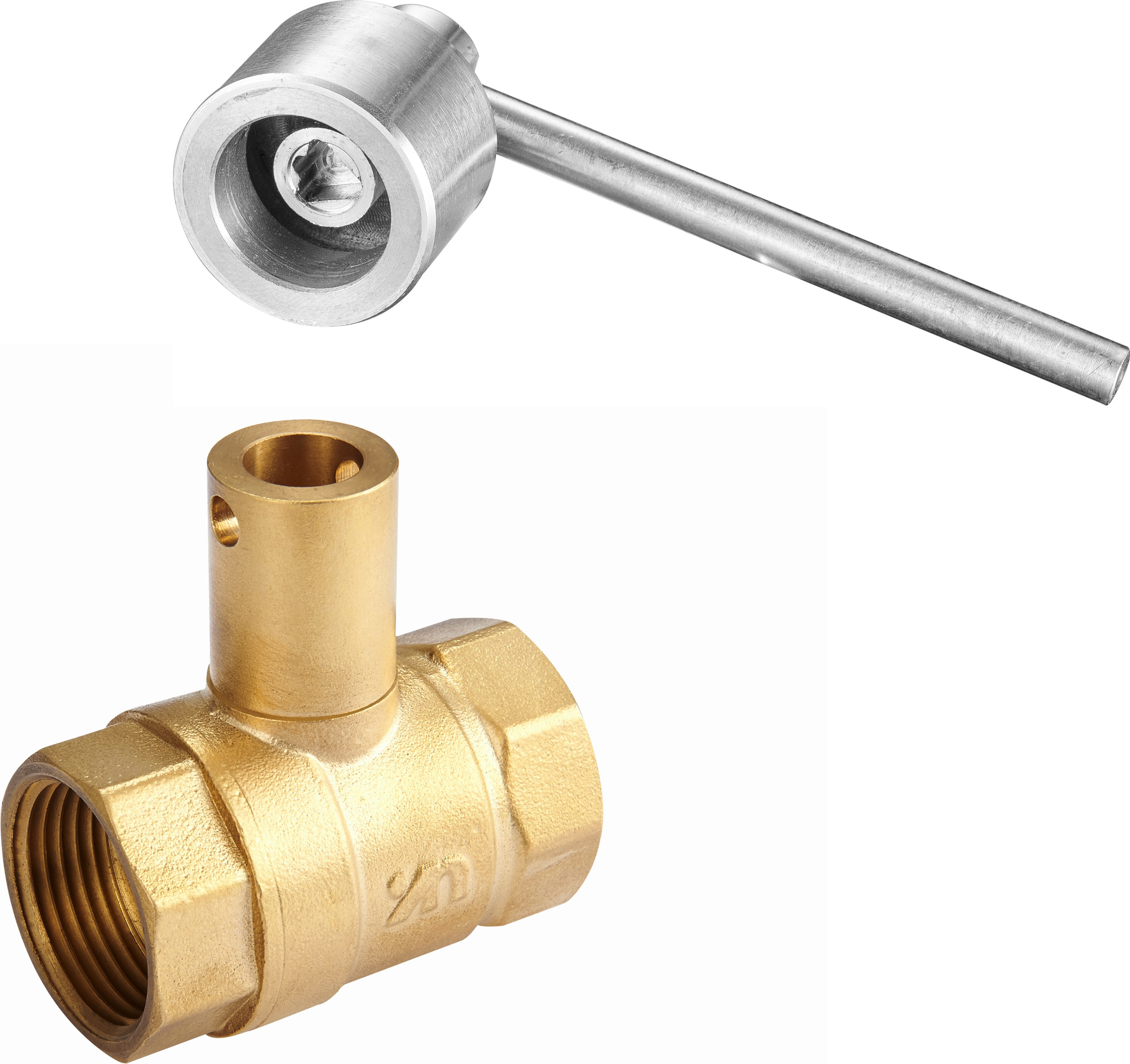 1422 Female Threaded Magnetic & Leadseal Lockable Brass Ball Valve DN20 DN25 DN32 DN40 DN50 Stemhead ARROW Patterned