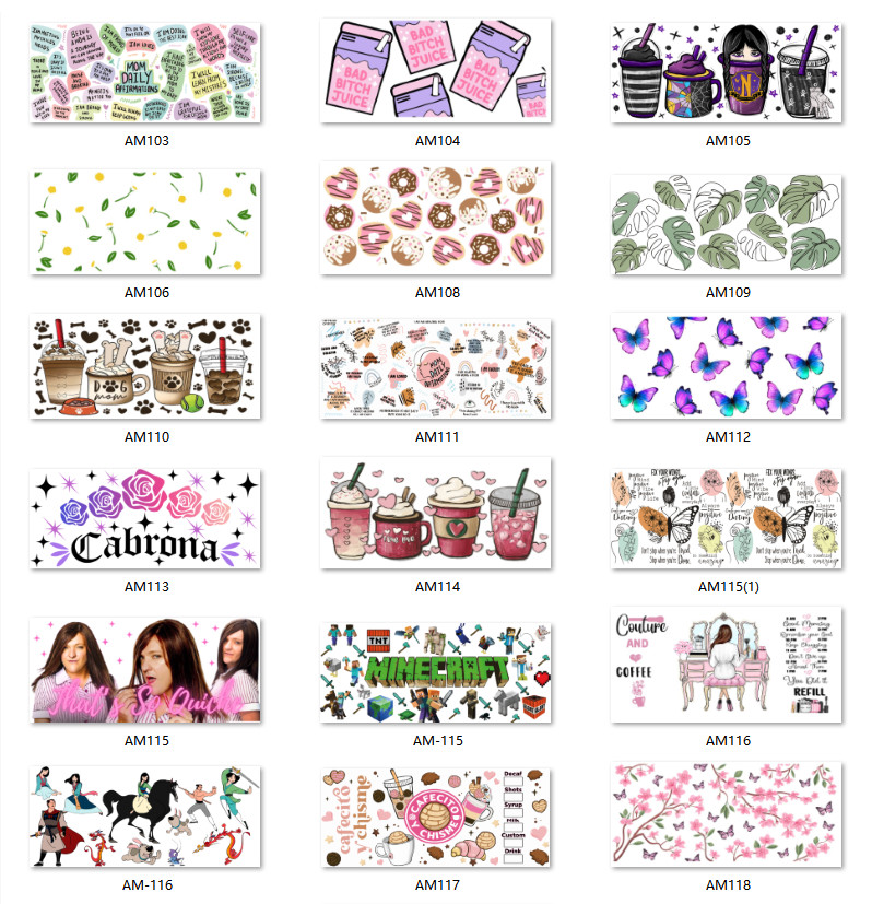 1000 Design Options For Halloween Projects With UV DTF Cup Wrap Transfers