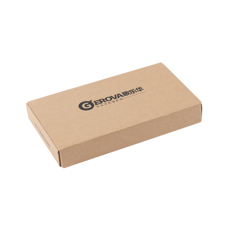 Cheap Brown Kraft Paper Folding Phone Case Packaging Box Custom Print