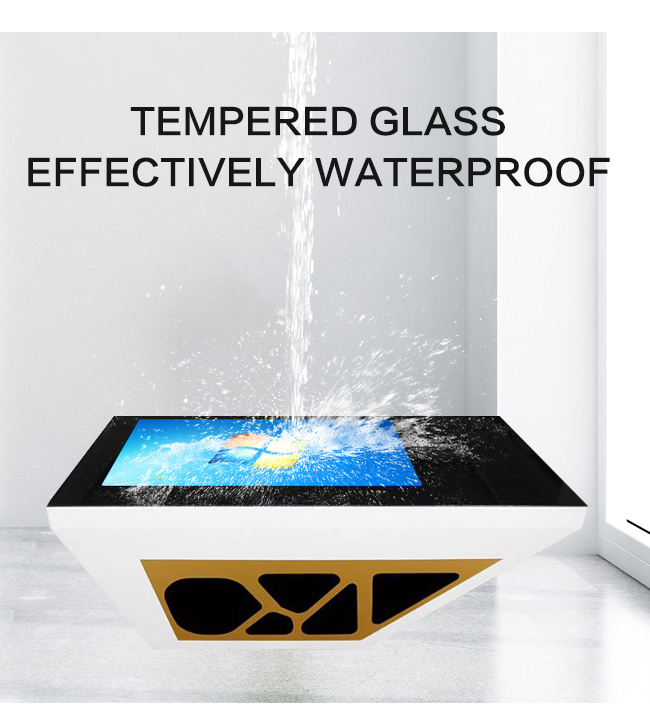 Multitouch Android / Windows Waterproof Game Restaurant Coffee Table Interactive Touch Screen Dining Table