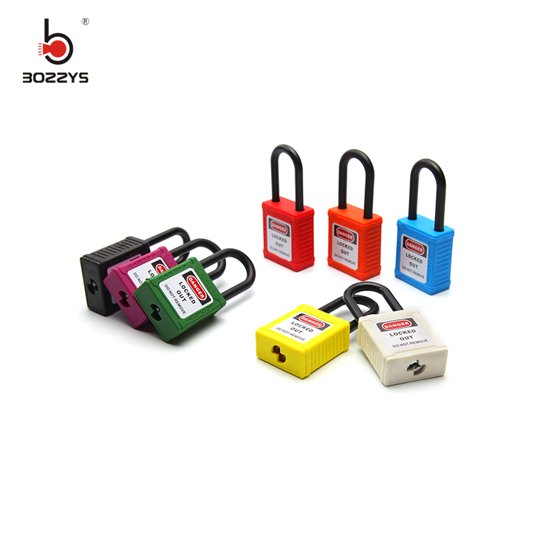 Nylon Loto Safety Padlock , Chrome Plating Lock Out Tag Out Padlocks