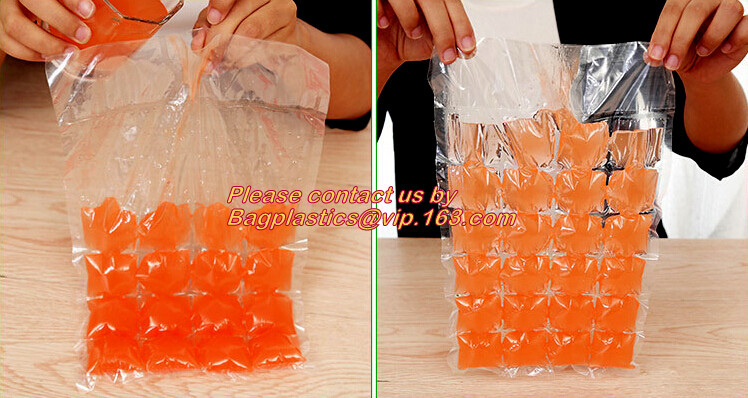 New Custom Printed Disposable Ice Cube Plastic Bag Manufacturer, Colored Disposable Plastic Ice Cube Freezer Bag, bageas