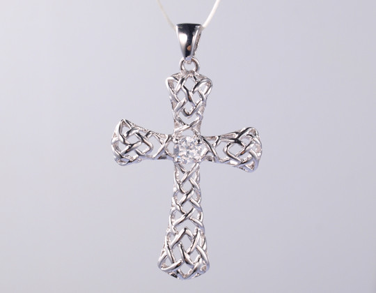 925 Sterling Silver Cross Pendant With Religious Design Charms For Jewelry Cross Pendant Jewelry Collection