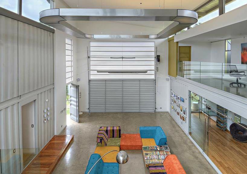 Recyclable Shipping Container Cabin Steel Structure With Rockwool Insulation