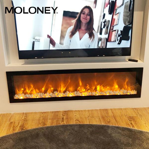 1.8m Built In Insert Firebox Wood Burning Electric Fireplace