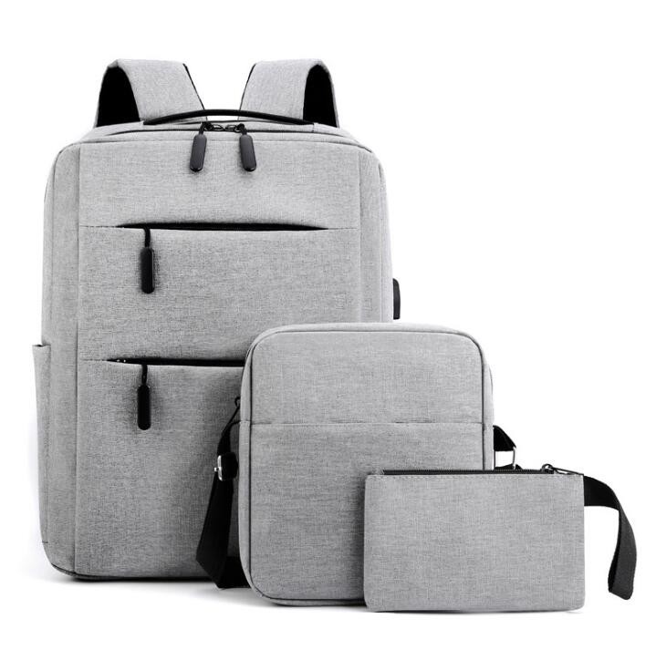 ODM Polyester Men'S Backpack Sets Waterproof Navy Blue Laptop Backpack