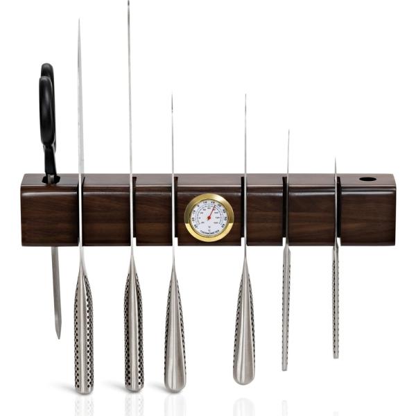 Acacia Wood Knife Holder featuring Super Strong Magnets and Multifunctional