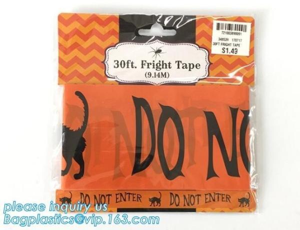 Caution Tape Halloween Red and White Banner Tape,EPI manufacturer in low price