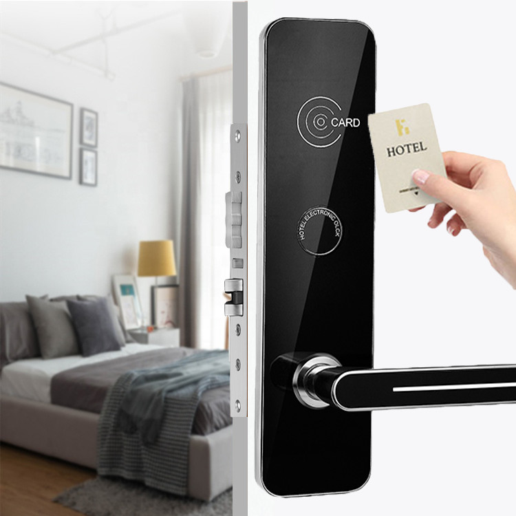 OEM/ ODM Manufacturer Zinc Alloy Key Card Door Locks for Hotel Apartment Home