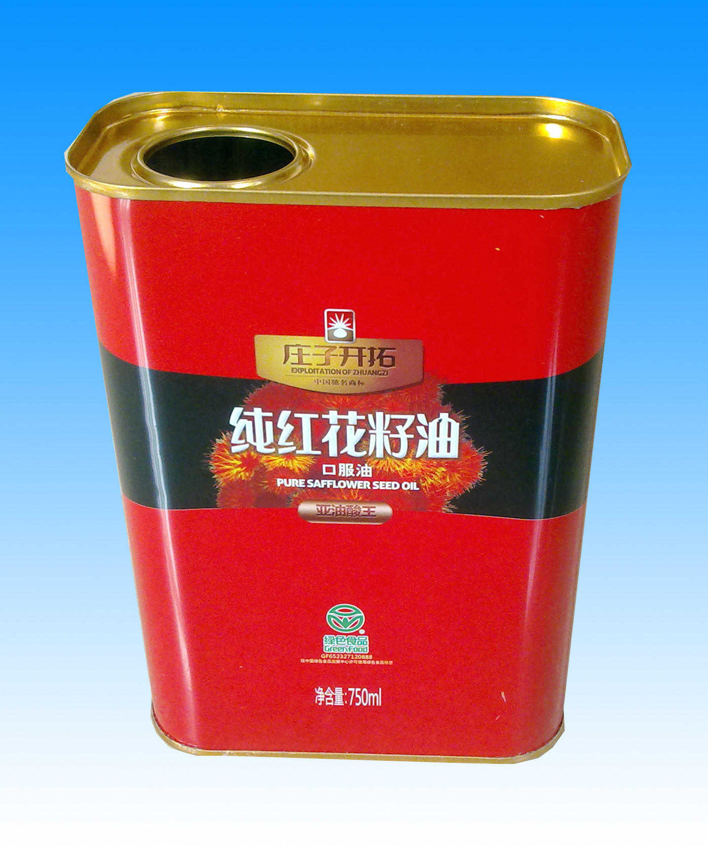 3L Edible Oil Tin Containers Food Grade 0.21mm Empty Oil Tin Can
