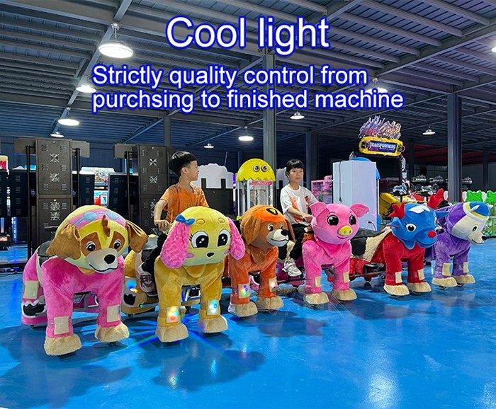 50W Kiddy Ride Machine Battery Operated Ride Plush Animal On Wheels