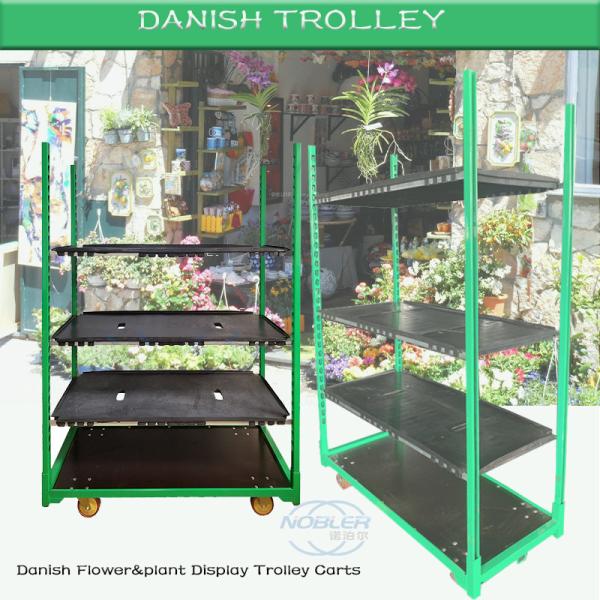 Farm Plant Flower Cc Trolley Galvanized Metal Horticultural Nursery Plant