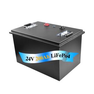  Waterproof 24V Lifepo4 Battery Lithium Iron Phosphate 200Ah Sheet Metal Power Tool Manufactures