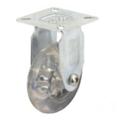 35mm clear caster polyurethane wheels furniture casters swivel wheels