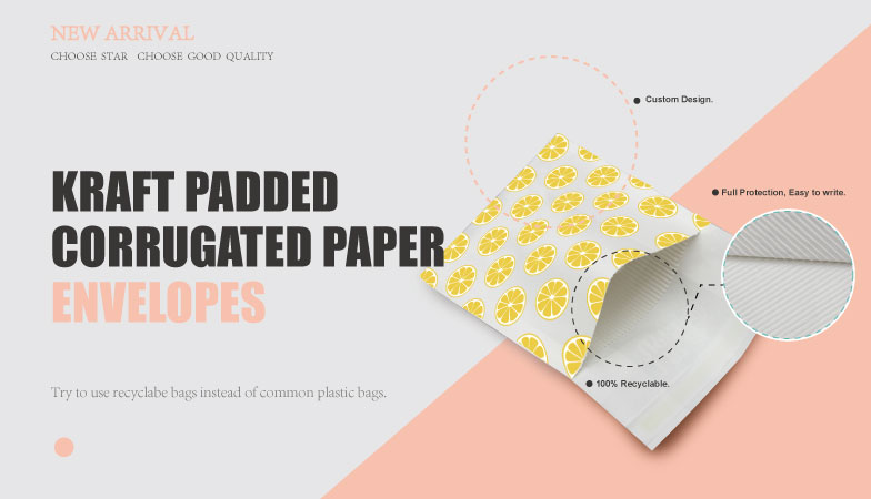 White Shockproof Kraft Corrugated Envelopes Environmentally Gravure Printing