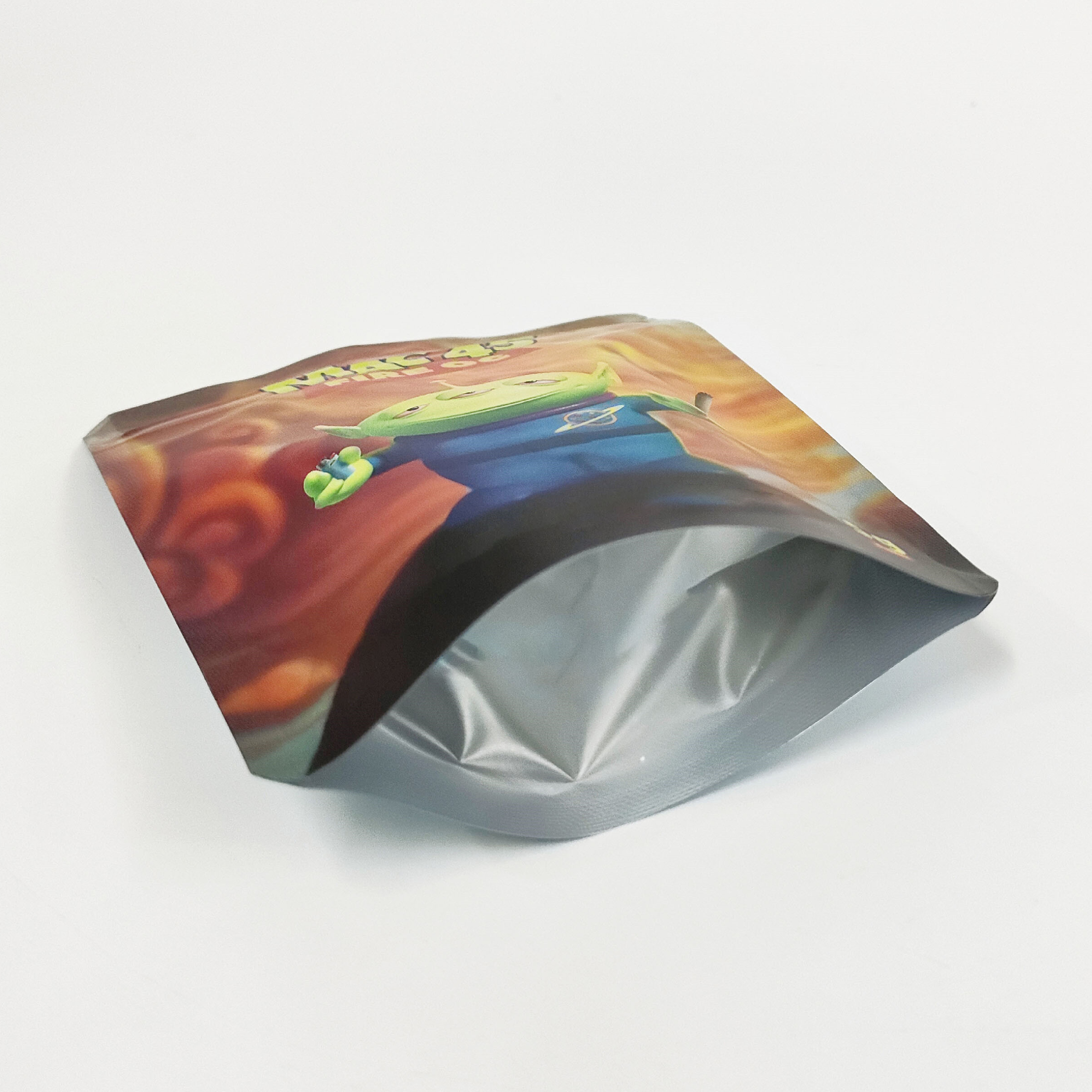 Custom Design Digital Print 3.5 Zip Lock Mylar Bags Waterproof