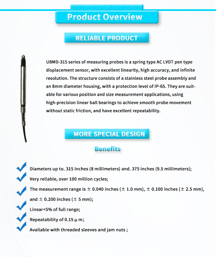 UNIVO UBMD-315 3Vrms Power Transmitter for High Precision Linear Displacement Sensor