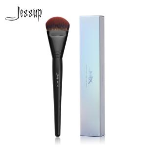 China Jessup 1pc Black Smoothie Angled Foundation Brush MUL02 on sale