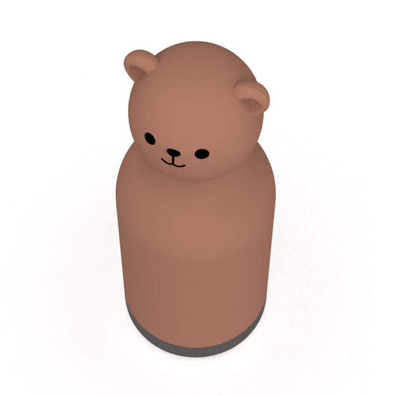 Bear Design Original Custom Food Grade Silicone 304 Stainless Steel Kids Back to School Birthday Water Kid Cups Training Cup