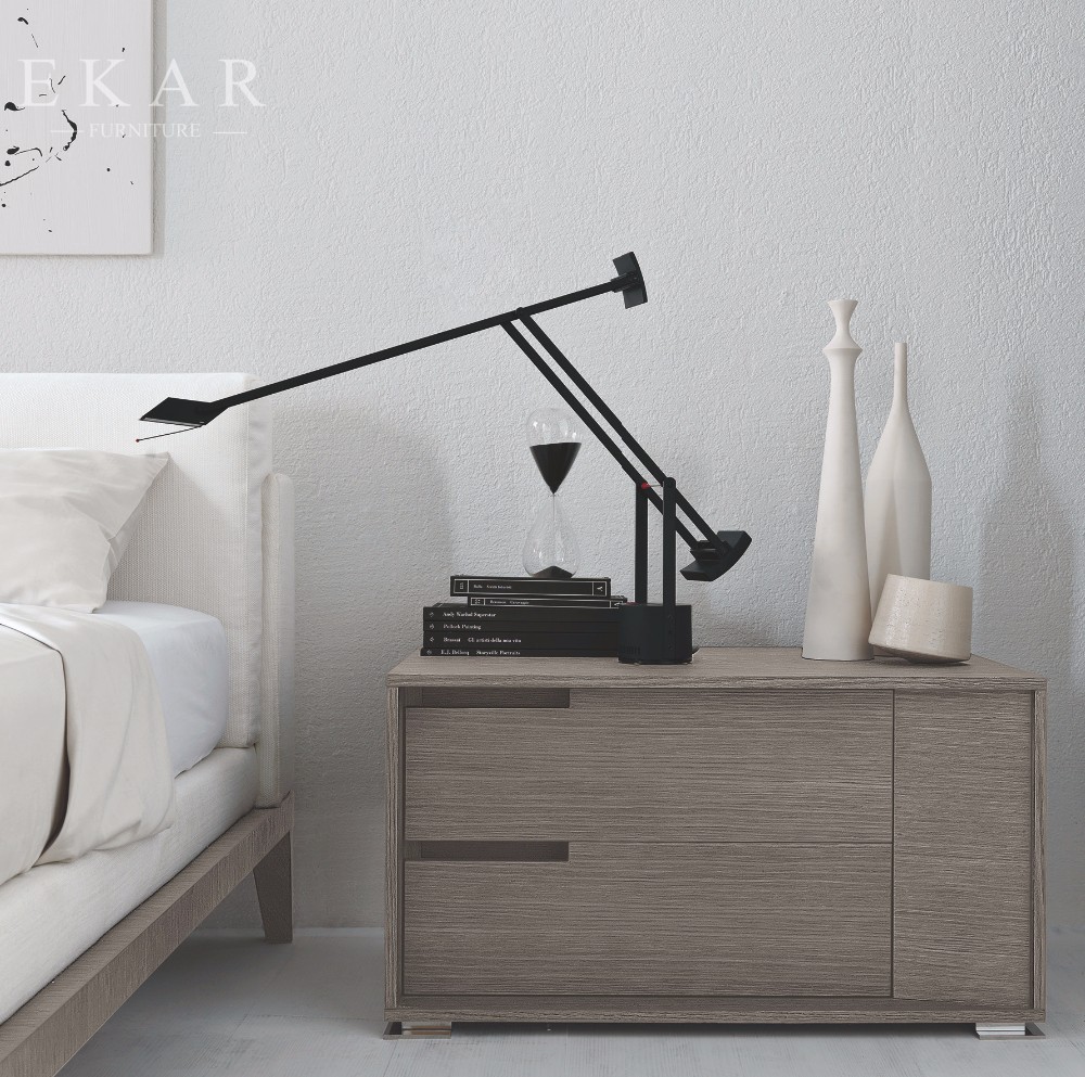 New Model Genuine Leather Simple Design Wooden Bed ZZ-BD011