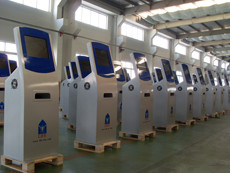 Multimedia Smart Touch Screen Self Service Kiosks with A4 Size Paper Laser Printer