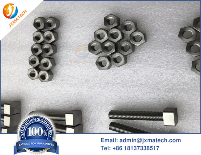 90% WNiFe WNiCu Machined Tungsten Alloy Bolts Nuts