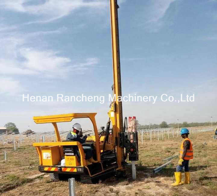 Solar Pile Driver RCH530D For 70KW Diesel Engine /Min Flow Rate Of Hydraulic System