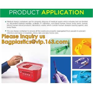 Disposal sharp container for store and dispose of medical waste,Cheap Disposable