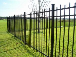  2.03m Pvc Coated Black Wrought Iron Fence Panels Security Manufactures
