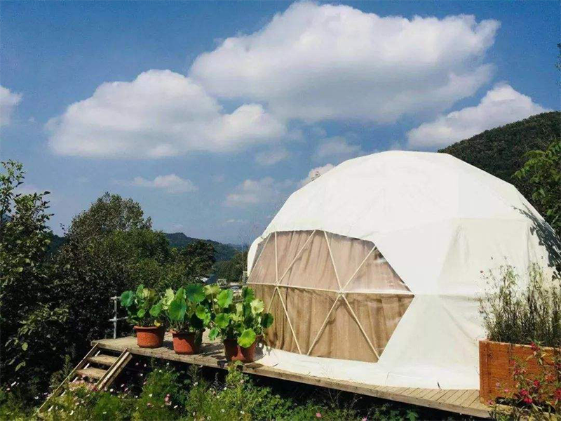Luxury Inflatable Dome Tent Decoration Transparent Warm Glass Dome Tent