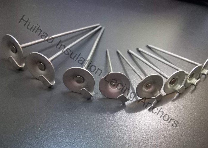 Metal Insulation Fasteners , Stainless Steel Lacing Anchors 2.5" long x 14 Gauge