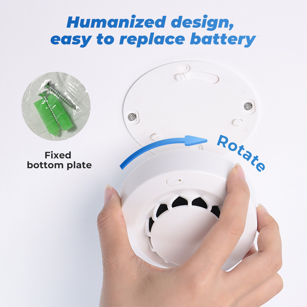 Zigbee Smart Smoke sensor Alarm Tuya90 dB Fire Alarm Home Security System Detector Fire
