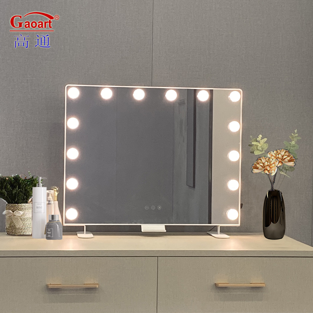 Full Design Metal Glass Mirror Hollywood Vanity Table for Everyday Occasions