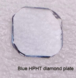 HPHT IIA Type Colorless White Diamond Plate Lab Grown Diamond Plate 111 110 100 Orientation square Round Shape