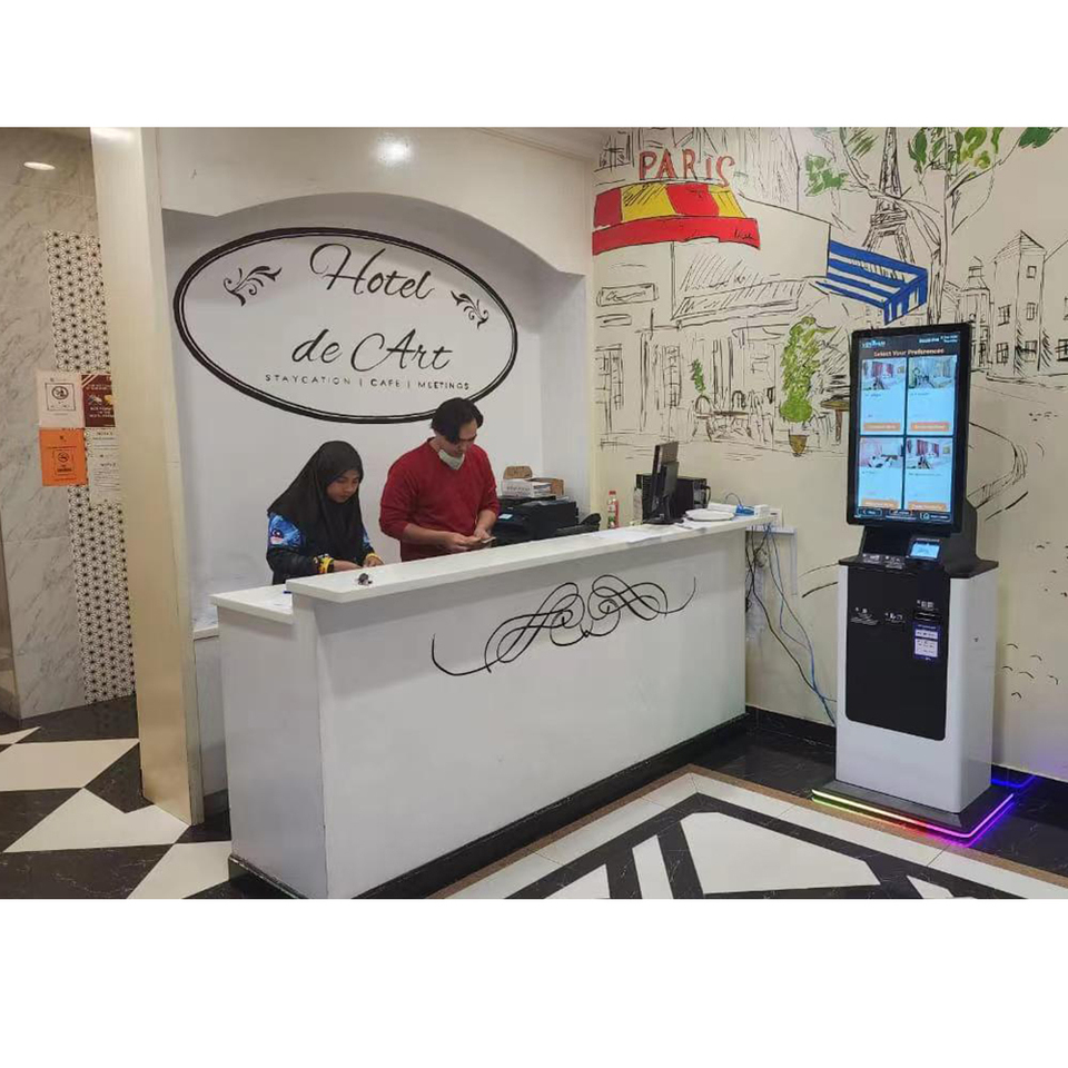 Android Smart Lcd Self Check In Kiosk Hotel