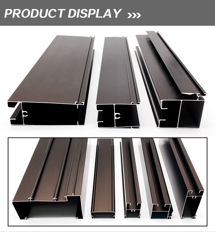 6063 Grade Aluminum Window Channel Extrusion PVDF Painted T3 Temper