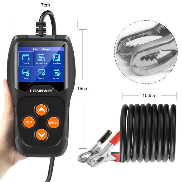 Hand Held Car Battery Tester Konnwei Kw600 12 Volt Battery Voltage Tester Life -