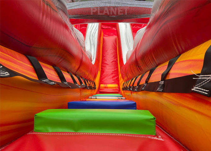 Palm Tree Double Lane 18Oz Inflatable Water Games Slide