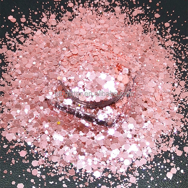 Excellent Nail Art Effect in Chunky Polyester Shifting Glitter for Mixed Chameleon Glitter