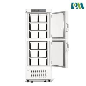 China Minus 25 Degrees Two Independent Chambers 12 Drawers Laboratory freezer powder coated outside freezer on sale
