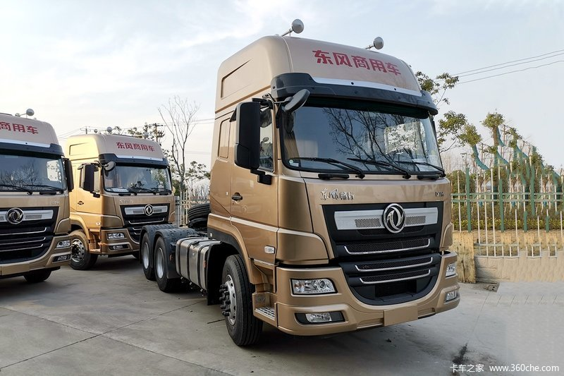 6x4 400hp Dongfeng Diesel Tractor Truck 40 Ton Tow Capability Euro 6 Manual Left Steering